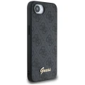 Etui Guess 4G Script Logo MagSafe na iPhone 16e - czarne