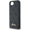 Etui Guess 4G Script Logo MagSafe na iPhone 16e - czarne