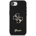 Etui Guess Fixed Glitter Big 4G na iPhone 16e - czarne