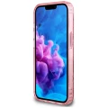 Etui Guess IML Flowers MagSafe na iPhone 16e - różowe