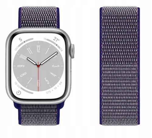 PASEK NYLON DO APPLE WATCH 1-9 SE ULTRA 42/44/45/49MM | NIEBIESKA PÓŁNOC