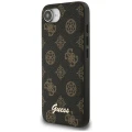 Etui Guess Peony Script Logo MagSafe na  iPhone 16e czarne