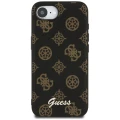 Etui Guess Peony Script Logo MagSafe na  iPhone 16e czarne