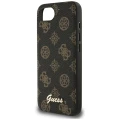 Etui Guess Peony Script Logo MagSafe na  iPhone 16e czarne