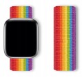 PASEK NYLON DO APPLE WATCH 1-9 SE ULTRA 42/44/45/49MM | TĘCZOWY