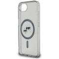 Etui Karl Lagerfeld IML Metal Karl & Choupette Heads MagSafe na iPhone 16e - czarne