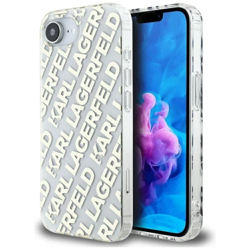 Etui Karl Lagerfeld IML Repeat Logo na iPhone 16e - złote
