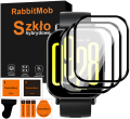 3X SZKŁO HYBRYDOWE OCHRONNE 3D DO XIAOMI REDMI WATCH 5 ACTIVE + ZESTAW DO MONTAŻU