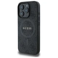 Etui Guess 4G Ring Classic Logo MagSafe na iPhone 16 Pro Max - czarne