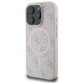 Etui Guess 4G Ring Classic Logo MagSafe na iPhone 16 Pro Max - różowe