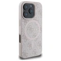 Etui Guess 4G Ring Classic Logo MagSafe na iPhone 16 Pro Max - różowe