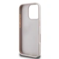 Etui Guess Leather 4G Triangle Strass MagSafe na iPhone 16 Pro Max - różowe