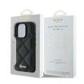 Etui Guess Quilted Metal Logo na iPhone 16 Pro Max - czarne
