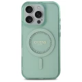 Etui Guess IML Rhinestones MagSafe na iPhone 16 Pro Max - zielone