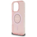 Etui Guess IML Rhinestones MagSafe na iPhone 16 Pro Max - różowe