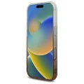 Etui Guess IML Glitter Gradient MagSafe na iPhone 16 Pro Max - brązowe