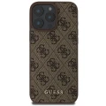 Etui Guess 4G Classic na iPhone 16 Pro Max - brązowe