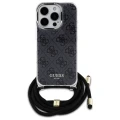 Etui Guess Crossbody Cord 4G Print na iPhone 16 Pro Max - czarne