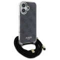 Etui Guess Crossbody Cord 4G Print na iPhone 16 Pro Max - czarne
