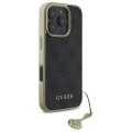 Etui Guess 4G Charms Collection na iPhone 16 Pro Max - czarne