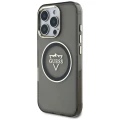 Etui Guess IML Metal Mountain Logo MagSafe na iPhone 16 Pro Max - czarne