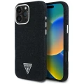 Etui Guess Denim Triangle Logo MagSafe na iPhone 16 Pro Max - czarne