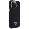 Etui Guess Denim Triangle Logo MagSafe na iPhone 16 Pro Max - czarne