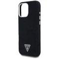 Etui Guess Denim Triangle Logo MagSafe na iPhone 16 Pro Max - czarne