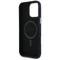 Etui Guess Denim Triangle Logo MagSafe na iPhone 16 Pro Max - czarne