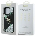 Etui Guess Grained Roses Big 4G logo na iPhone 16 Pro Max - czarne