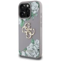 Etui Guess Grained Roses Big 4G logo na iPhone 16 Pro Max - fioletowe