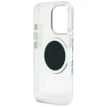 Etui Guess IML Metal Colored Circle Classic Logo MagSafe na iPhone 16 Pro Max - czarne