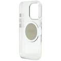 Etui Guess IML Metal Colored Circle Classic Logo MagSafe na iPhone 16 Pro Max - szare