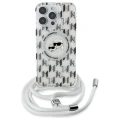 Etui Karl Lagerfeld IML Crossbody Monogram Karl & Choupette Head MagSafe na iPhone 16 Pro Max - przezroczyste