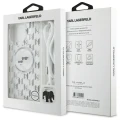 Etui Karl Lagerfeld IML Crossbody Monogram Karl & Choupette Head MagSafe na iPhone 16 Pro Max - przezroczyste