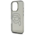 Etui Karl Lagerfeld IML Rhinestones Karl Head na iPhone 16 Pro Max 6.9" - czarne