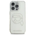 Etui Karl Lagerfeld IML Rhinestones Karl Head na iPhone 16 Pro Max 6.9" - przezroczyste