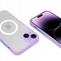 ETUI MATOWE MAGSAFE OCHRONA APARATU DO IPHONE 15 PLUS - PURPLE