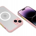 ETUI MATOWE MAGSAFE OCHRONA APARATU DO IPHONE 15 PLUS - PINK