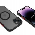 ETUI MATOWE MAGSAFE OCHRONA APARATU DO IPHONE 15 PLUS - BLACK