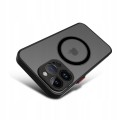 ETUI MATOWE MAGSAFE OCHRONA APARATU DO IPHONE 15 PRO - BLACK