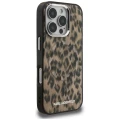 Etui Karl Lagerfeld IML Leopard Pattern MagSafe do iPhone 16 Pro Max - brązowe