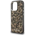 Etui Karl Lagerfeld IML Leopard Pattern MagSafe do iPhone 16 Pro Max - brązowe