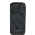 Etui Guess 4G Classic na iPhone 16 Pro - czarne