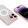 ETUI MATOWE MAGSAFE OCHRONA APARATU DO IPHONE 15 PRO - PINK
