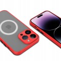 ETUI MATOWE MAGSAFE OCHRONA APARATU DO IPHONE 15 PRO MAX - RED