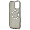 Etui Guess IML Rhinestones MagSafe na iPhone 16 Pro - czarne