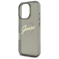 Etui Guess IML Heart na iPhone 16 Pro - czarne