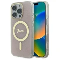 Etui Guess IML 4G MagSafena iPhone 16 Pro - różowe