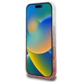Etui Guess IML Glitter Gradient MagSafe na iPhone 16 Pro - różowe